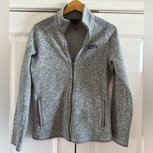 Patagonia Gray Heather Women's Fleece Jacket with Logo Tag